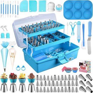 Professional Cake Decorating Tools Supplies Baking 236 Accessories (1KitAnyColor